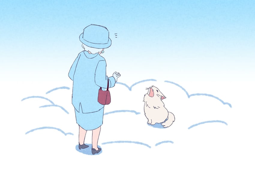 elizabeth ii and thurston waffles (real life) drawn by unreal_hero1