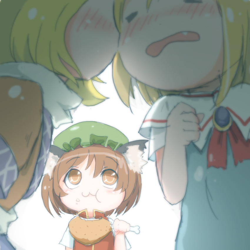 alice margatroid, chen, and mizuhashi parsee (touhou) drawn by nartanz