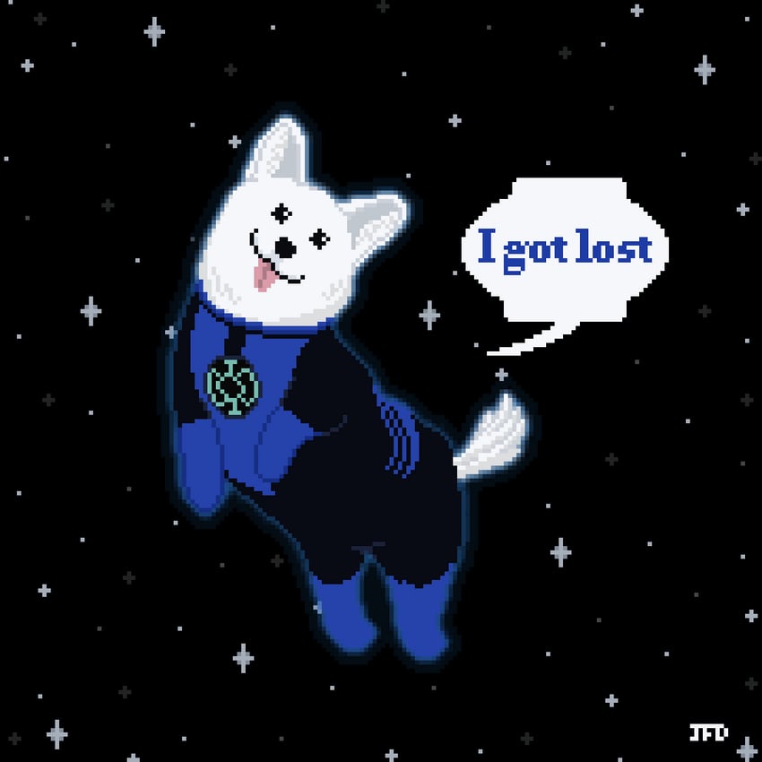 blue lantern (original and 2 more) drawn by thejduck