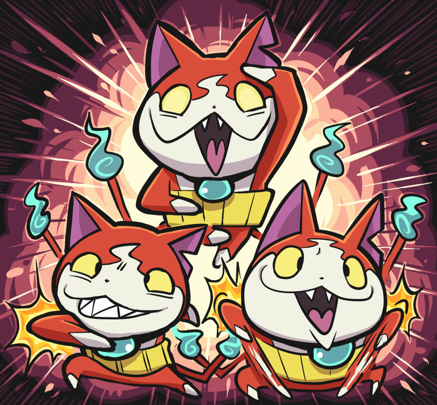 jibanyan (osomatsu and 2 more) drawn by gashi-gashi