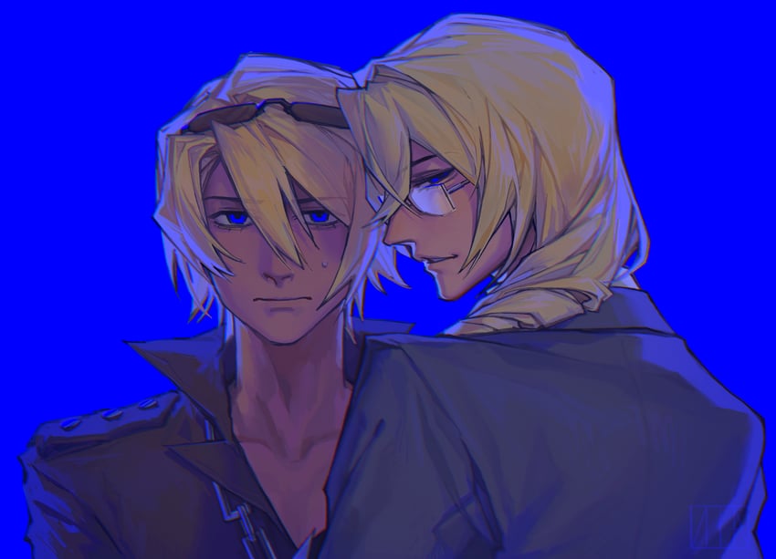 klavier gavin and kristoph gavin (ace attorney and 1 more) drawn by ziland603