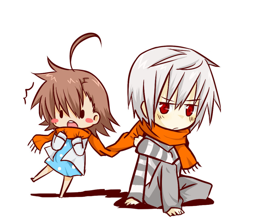accelerator and last order (toaru majutsu no index) drawn by rubii