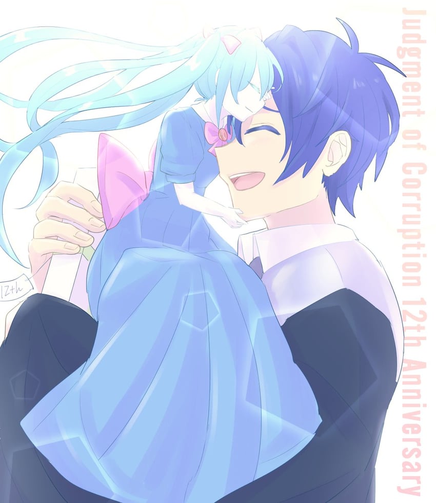 hatsune miku, kaito, gallerian marlon, and clockworker's doll (vocaloid and 2 more) drawn by akame_(akame0516)