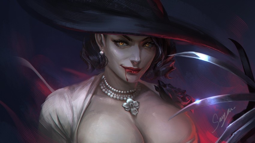 alcina dimitrescu (resident evil and 1 more) drawn by sariya_asa