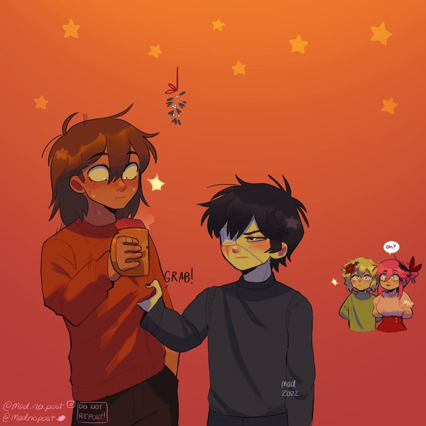 sunny, basil, aubrey, and kel (omori) drawn by madnopost