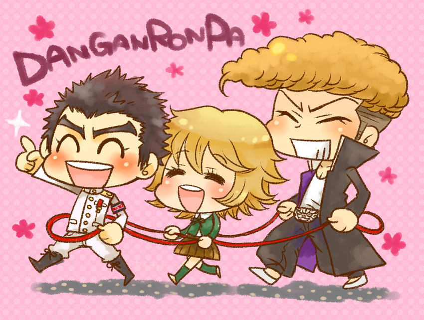 fujisaki chihiro, ishimaru kiyotaka, and owada mondo (danganronpa and 1 more) drawn by chirosuke_(kog526)