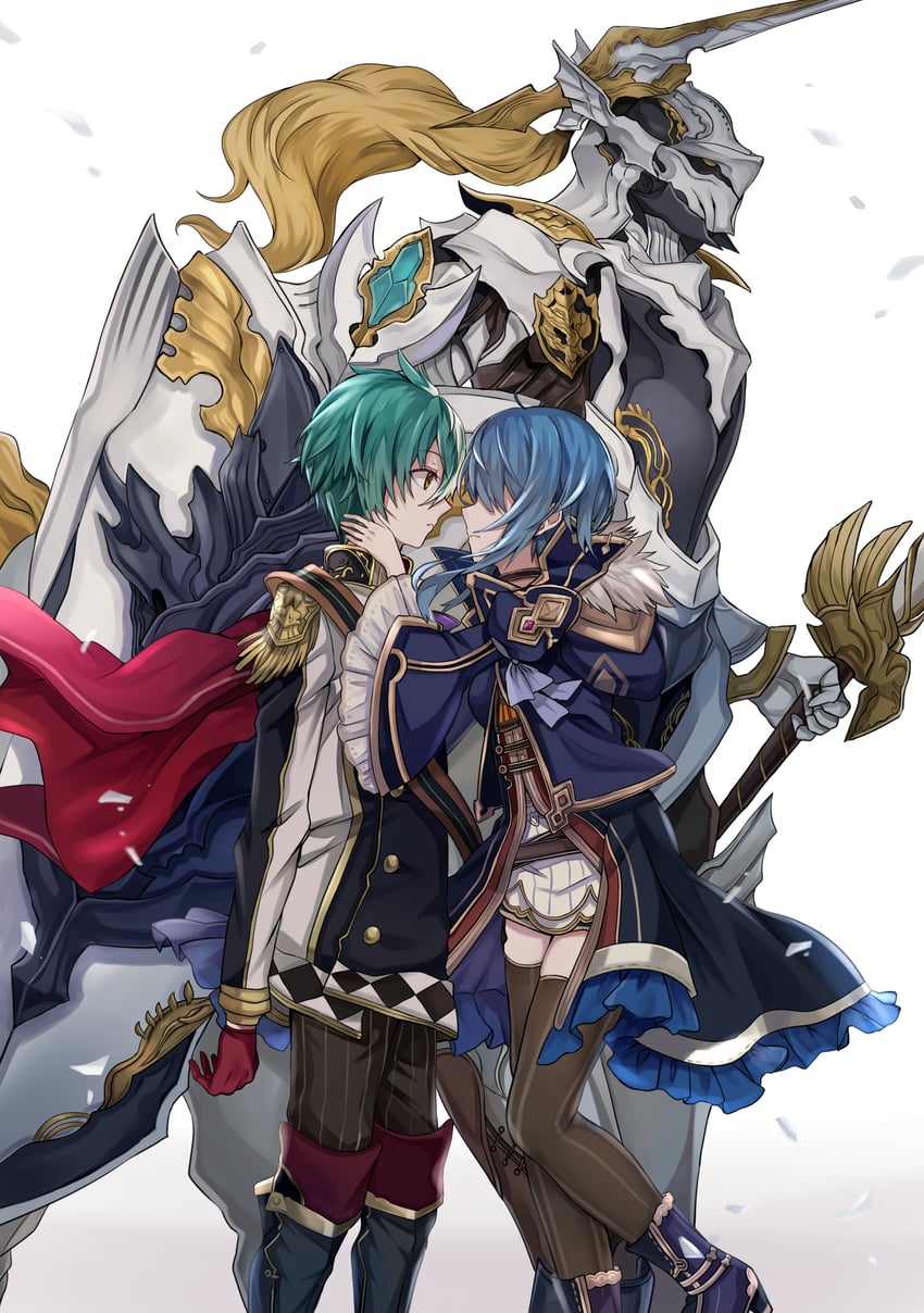 ex, fam, and machina prince (grimms notes) drawn by retsuto