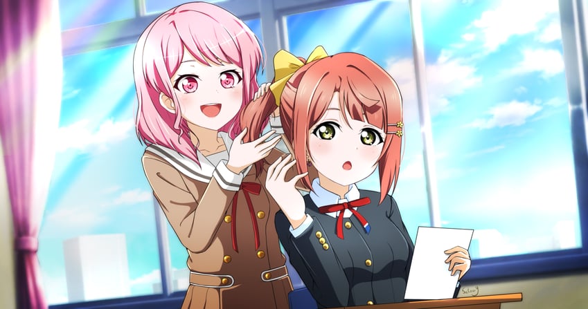 uehara ayumu and maruyama aya (love live! and 2 more) drawn by satou_yuzuki