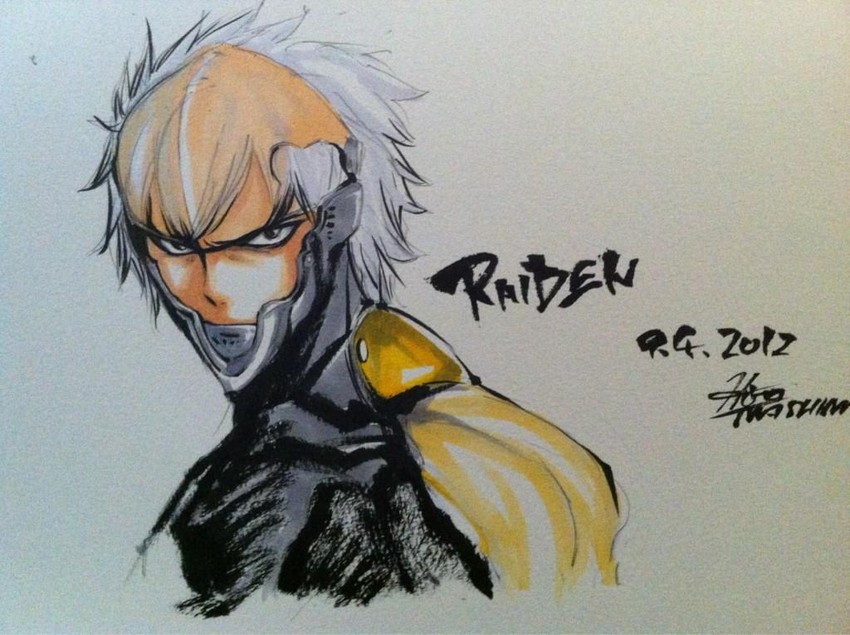raiden (metal gear and 2 more) drawn by mashima_hiro
