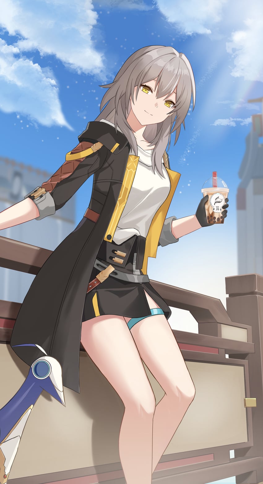 trailblazer, stelle, and cycrane (honkai and 1 more) drawn by coffee_can_ex