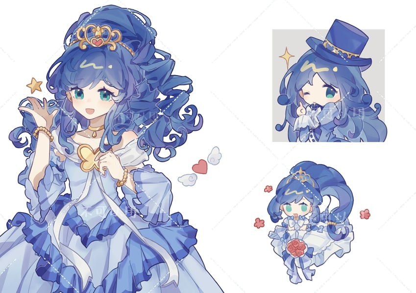rein (fushigiboshi no futago hime and 1 more) drawn by ankh_222aaa
