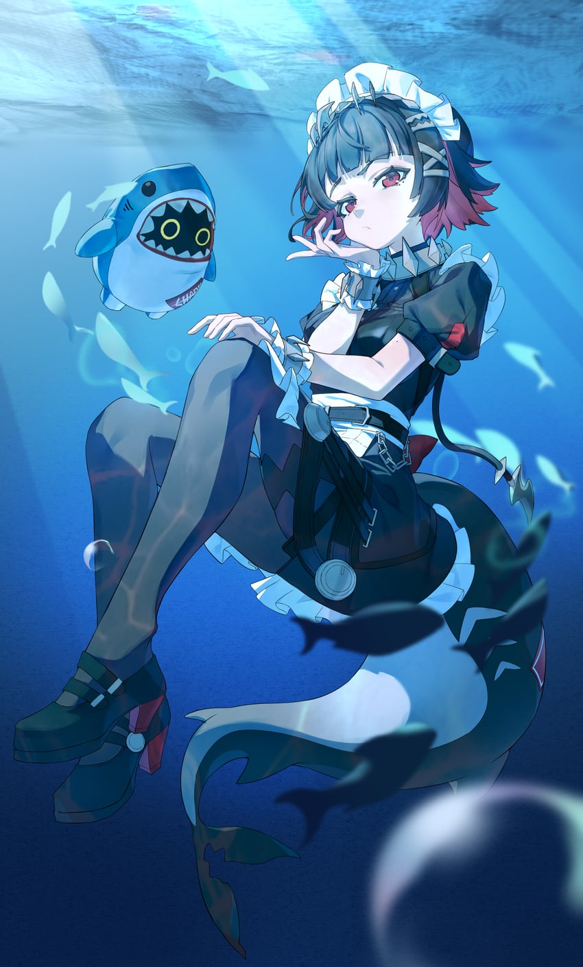 ellen joe and sharkboo (zenless zone zero) drawn by shalou