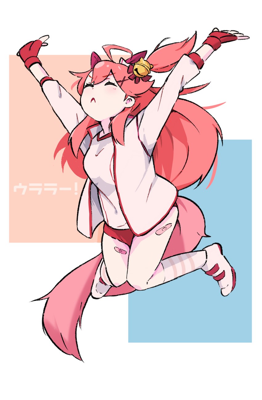 sakura miko and haru urara (hololive and 1 more) drawn by donkoni