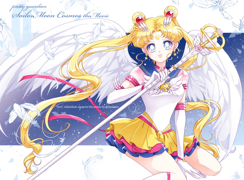 tsukino usagi, sailor moon, and eternal sailor moon (bishoujo senshi sailor moon and 1 more) drawn by sarashina_kau