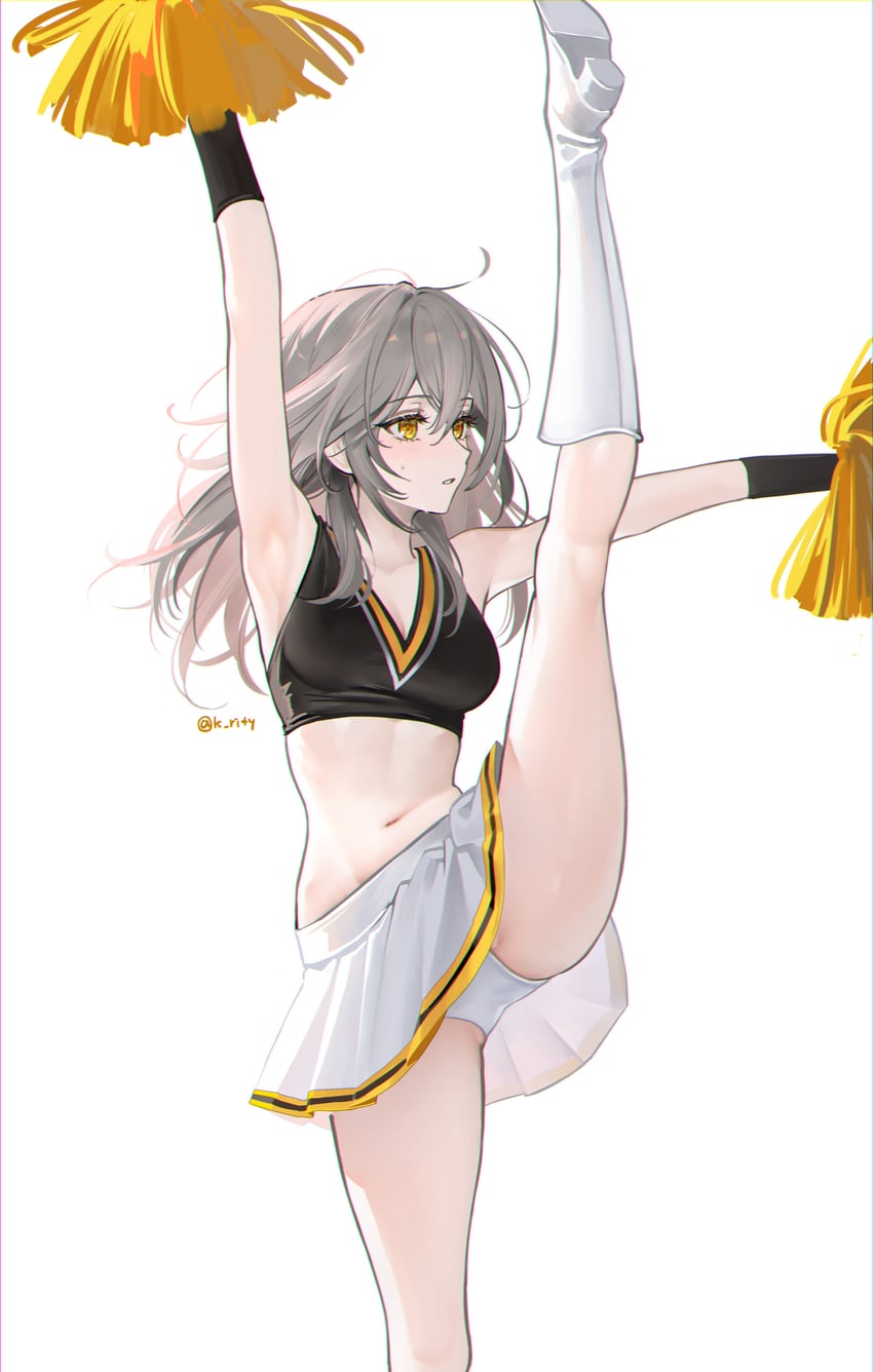 trailblazer and stelle (honkai and 1 more) drawn by rity