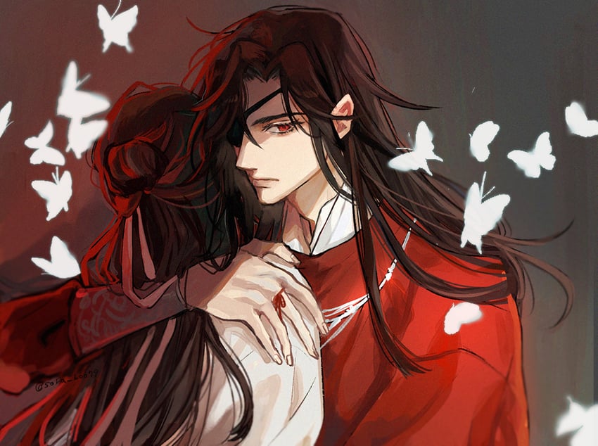 xie lian and hua cheng (tianguan cifu) drawn by soranaki