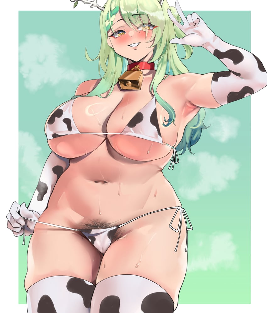 ceres fauna (hololive and 1 more) drawn by yotamono