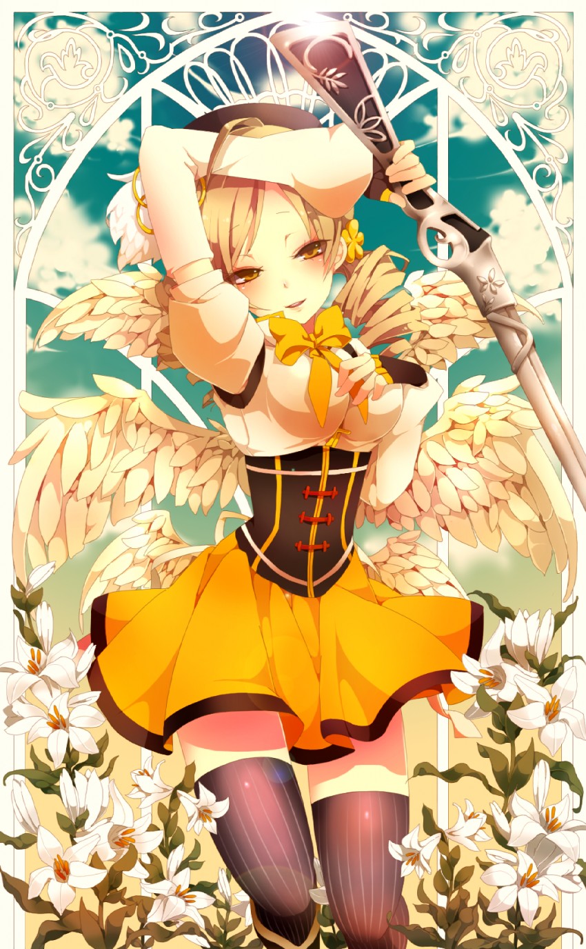 tomoe mami (mahou shoujo madoka magica) drawn by yugake_(mrnmrm)