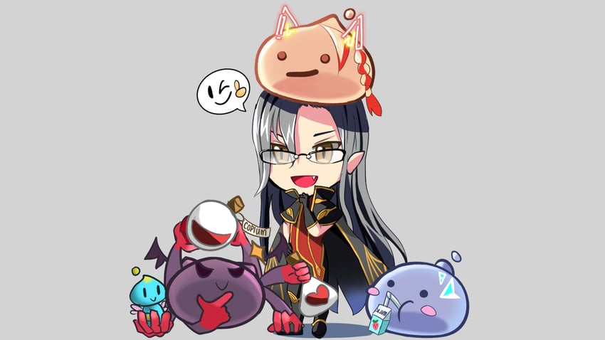 wizard, neutral chao, regis altare, axel syrios, noir vesper, and 3 more (ragnarok online and 3 more) drawn by pkyu