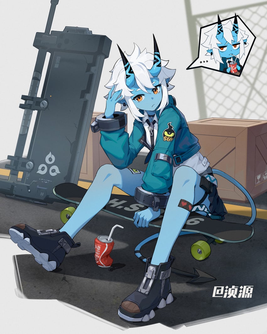 soukaku (zenless zone zero and 1 more) drawn by gu_tao