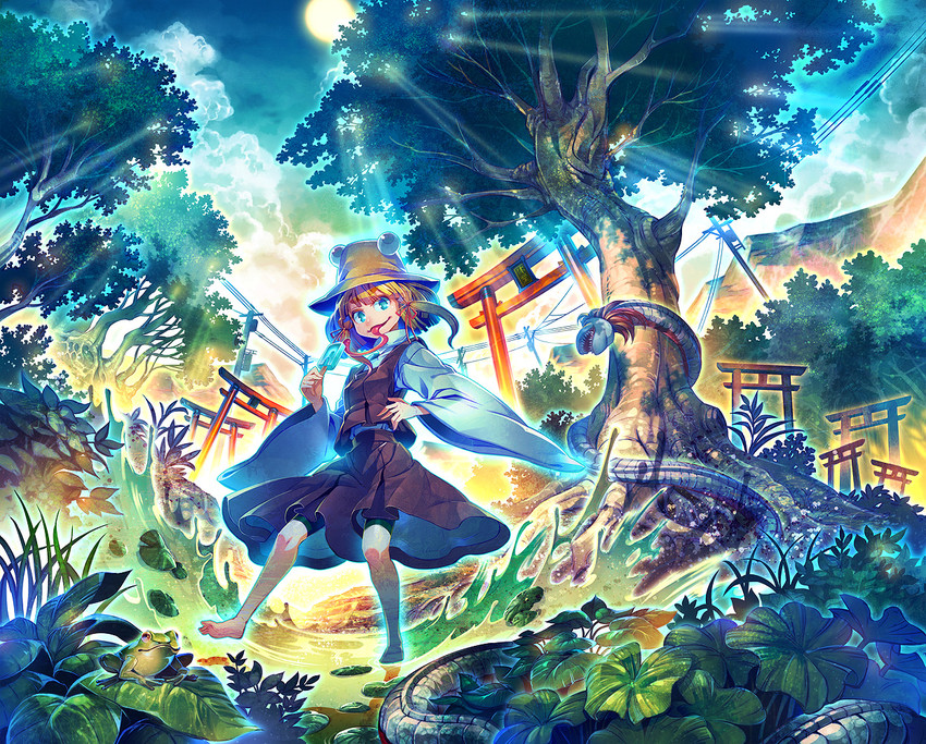 moriya suwako (touhou) drawn by zounose
