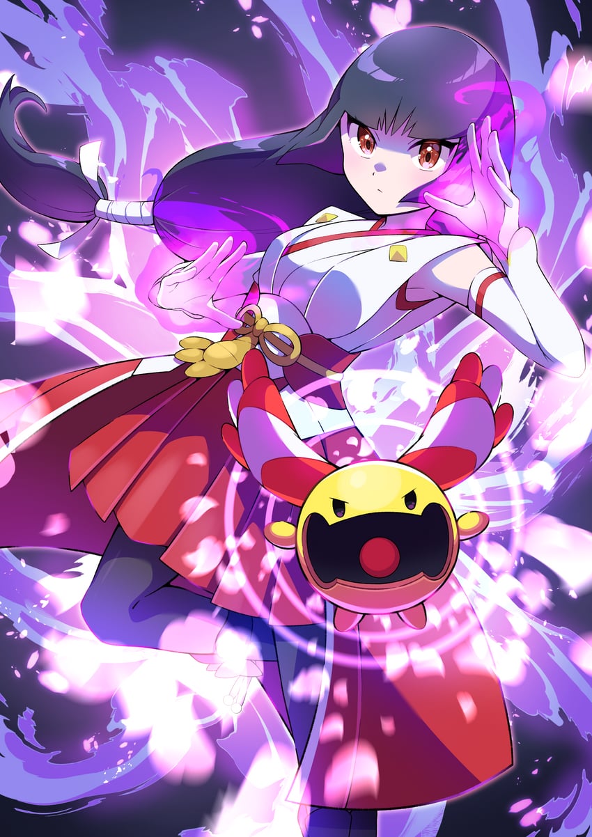 chingling and sabrina (pokemon and 1 more) drawn by pon_yui