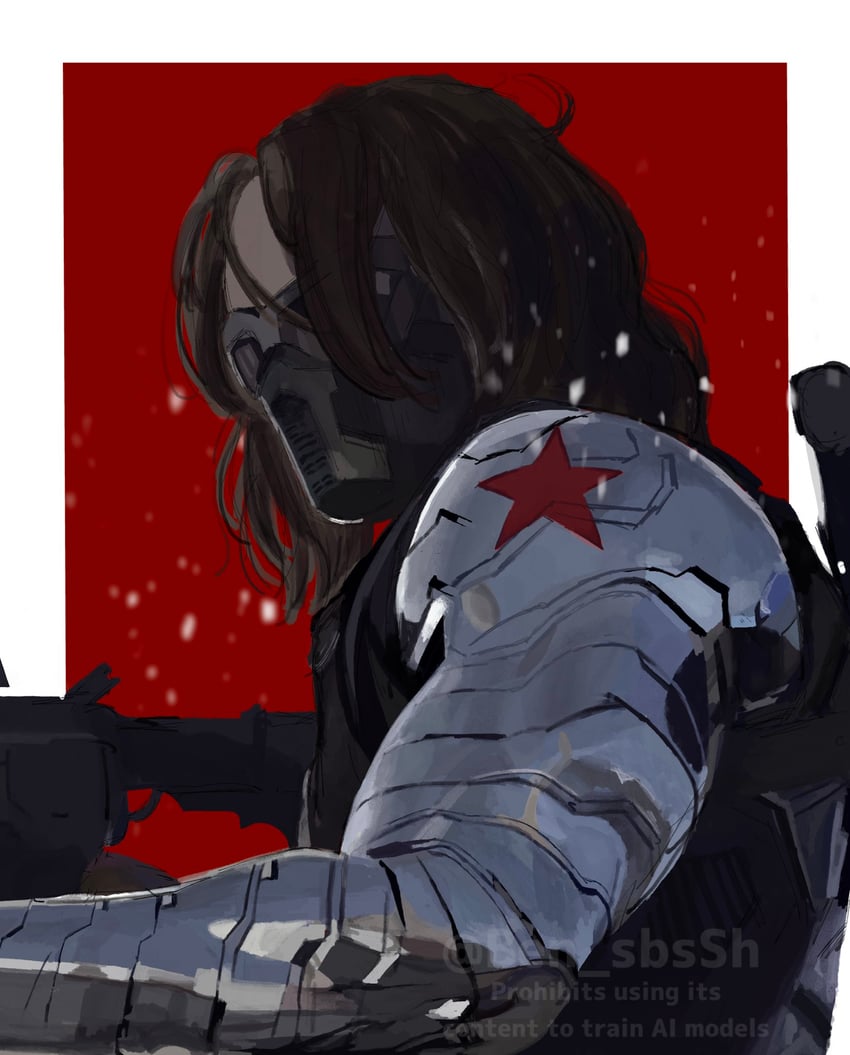 bucky barnes and winter soldier (marvel and 3 more) drawn by ben_sbssh