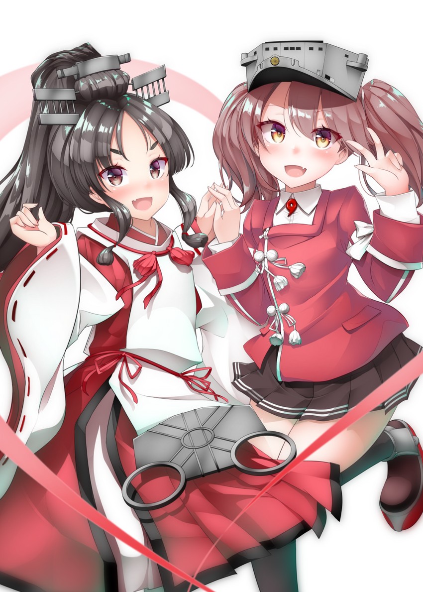 ryuujou and nisshin (kantai collection) drawn by kirigakure_(kirigakure_tantei_jimusho)