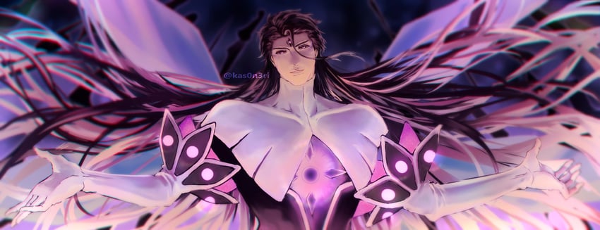 aizen sousuke and hogyoku (bleach and 1 more) drawn by kas0n3ri