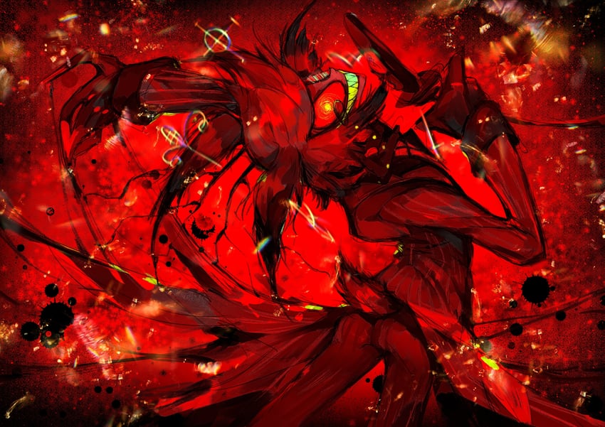alastor (hazbin hotel) drawn by mudeng_juice