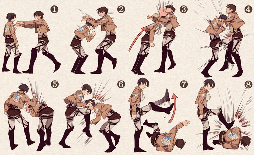eren yeager and levi (shingeki no kyojin and 1 more) drawn by bangoul