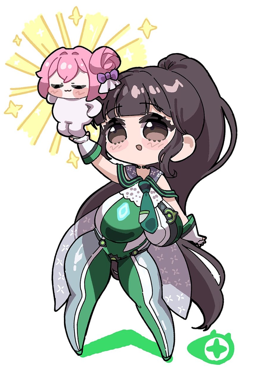 eve and doro (goddess of victory: nikke and 1 more) drawn by zakuroten