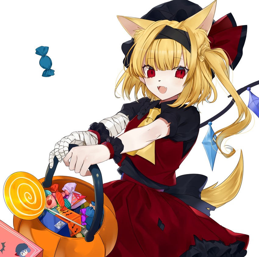 remilia scarlet and flandre scarlet (touhou) drawn by daimaou_ruaeru