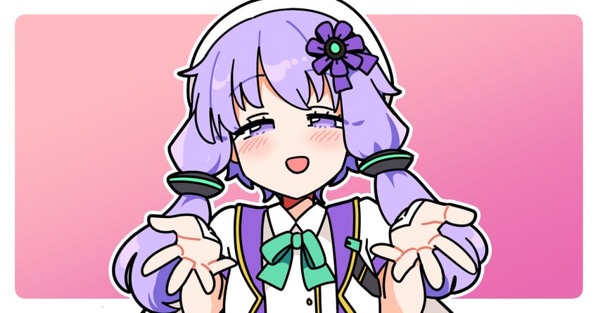 yuzuki yukari (vocaloid and 1 more) drawn by ini_(inunabe00)