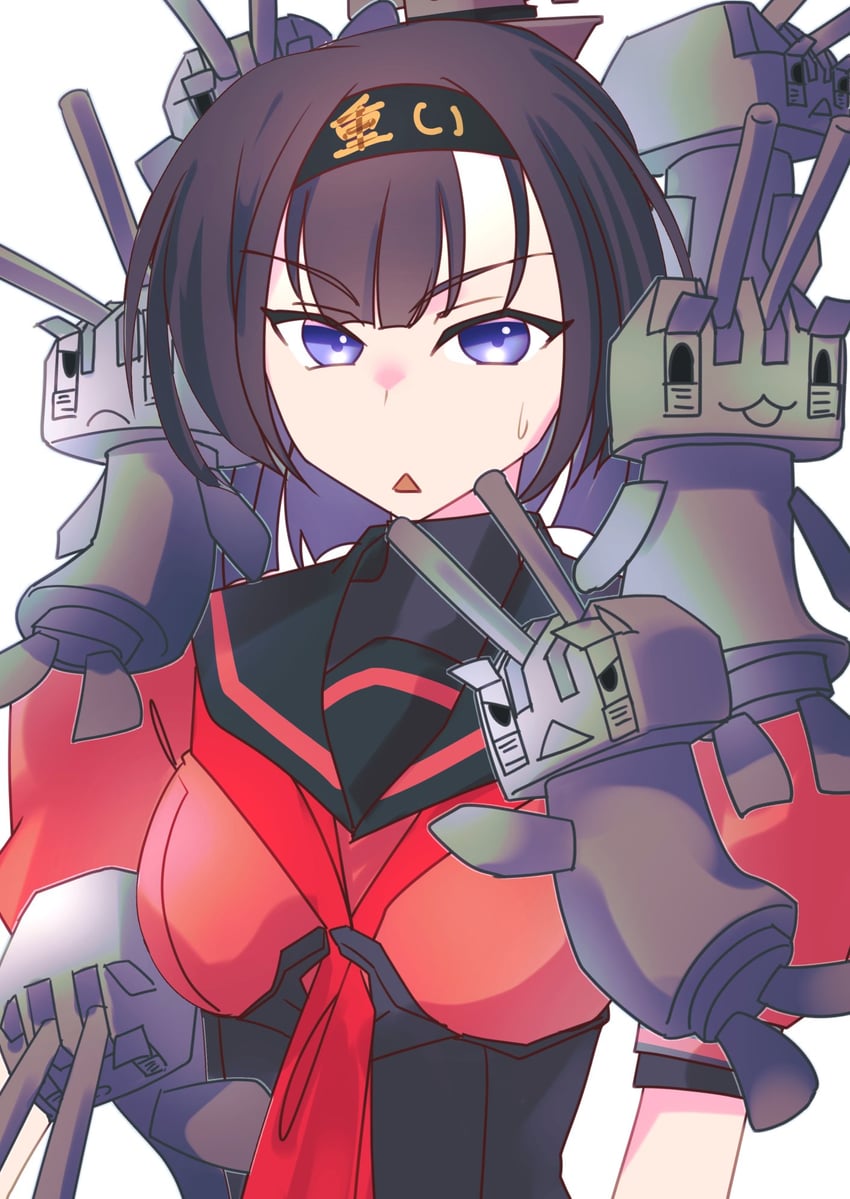 akizuki and chou-10cm-hou-chan (kantai collection) drawn by tsukasa_(tukasa_br)