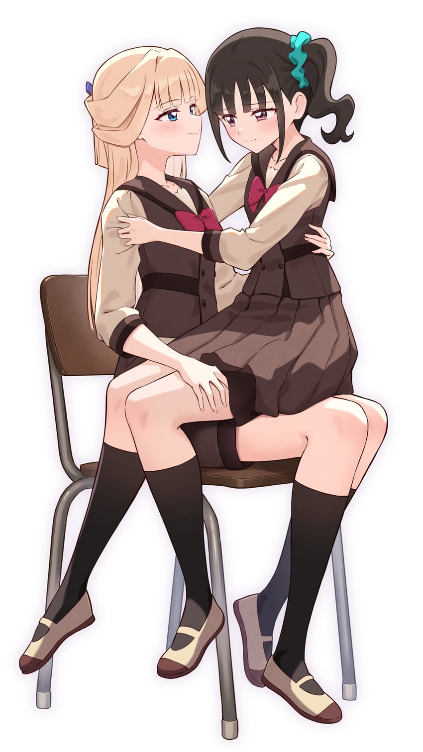 nekoyashiki yuki and nekoyashiki mayu (precure and 1 more) drawn by nuenue