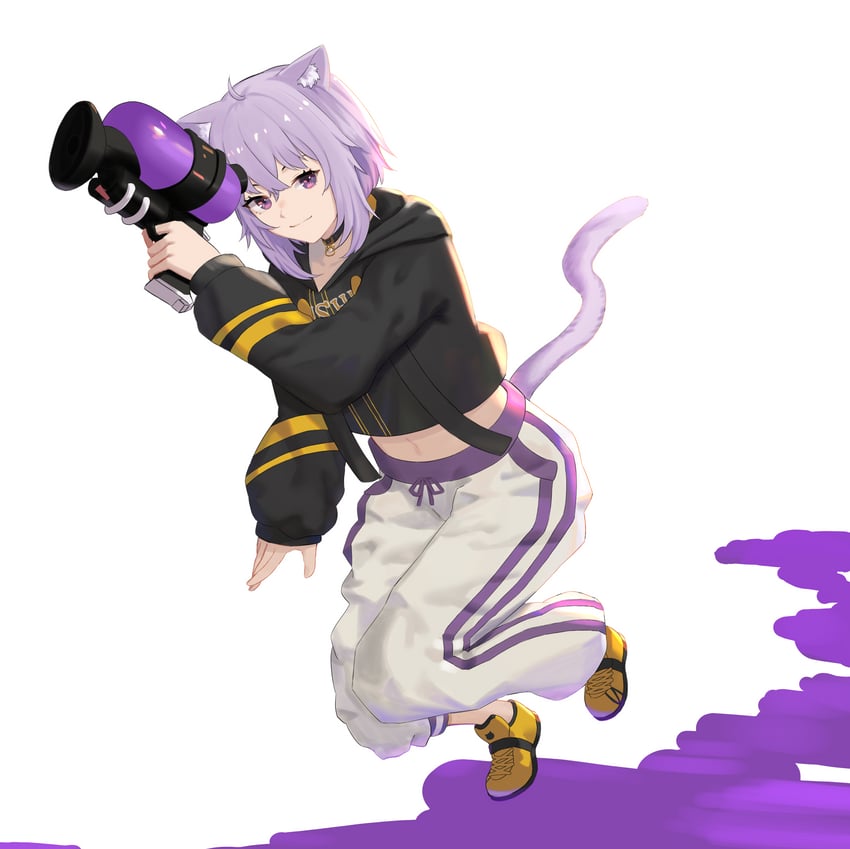 nekomata okayu (hololive and 2 more) drawn by kuwahara_taiki