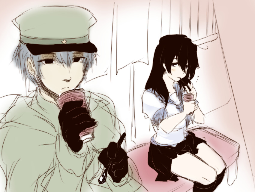 ushio (original and 1 more) drawn by dandara_(karakure)