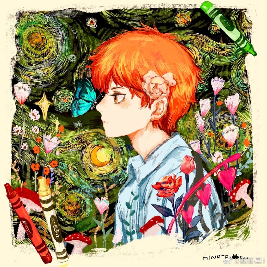 hinata shouyou (haikyuu!! and 1 more) drawn by tuuuuuututu