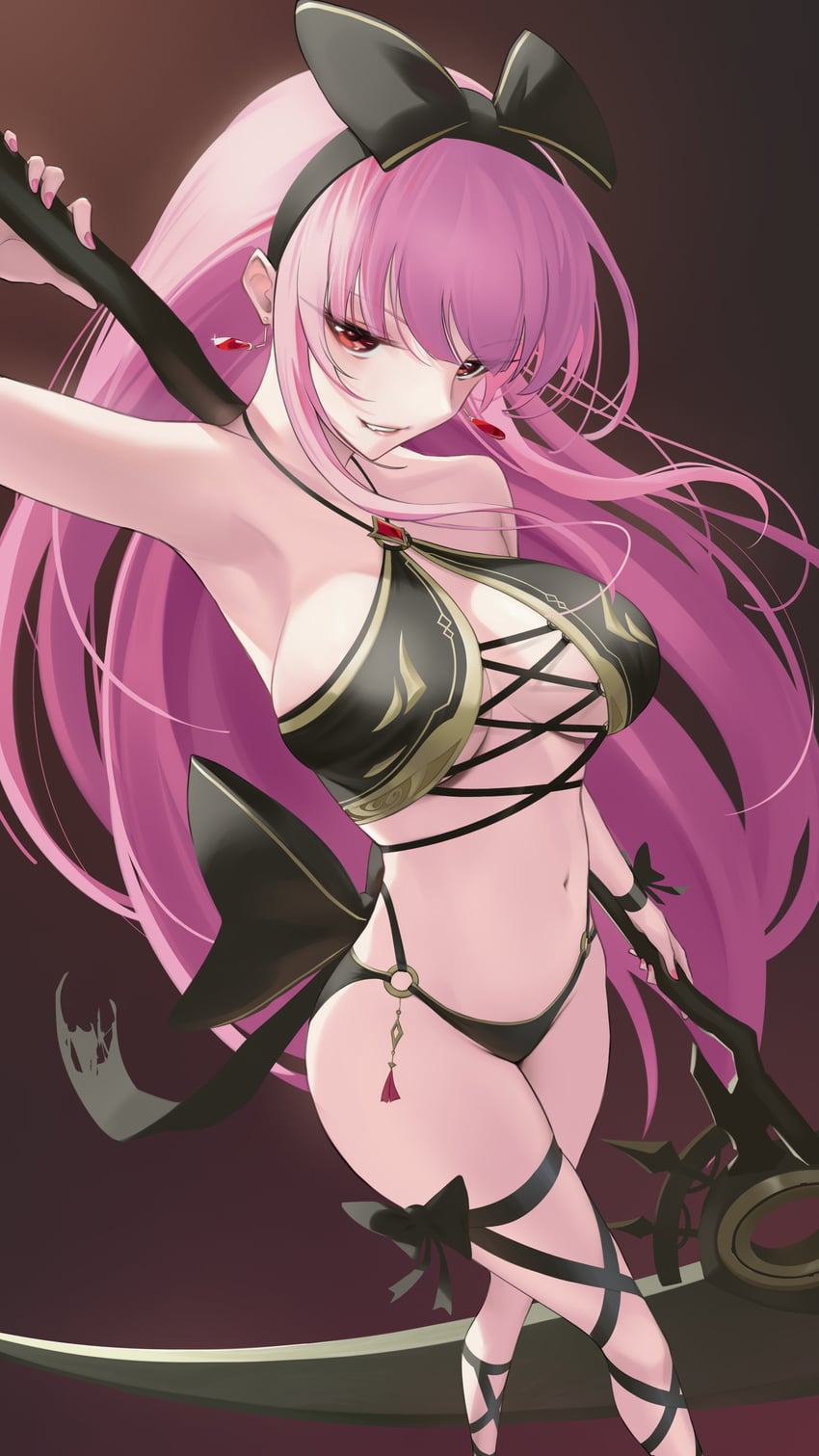 mori calliope (hololive and 1 more) drawn by somebody_(leiking00)
