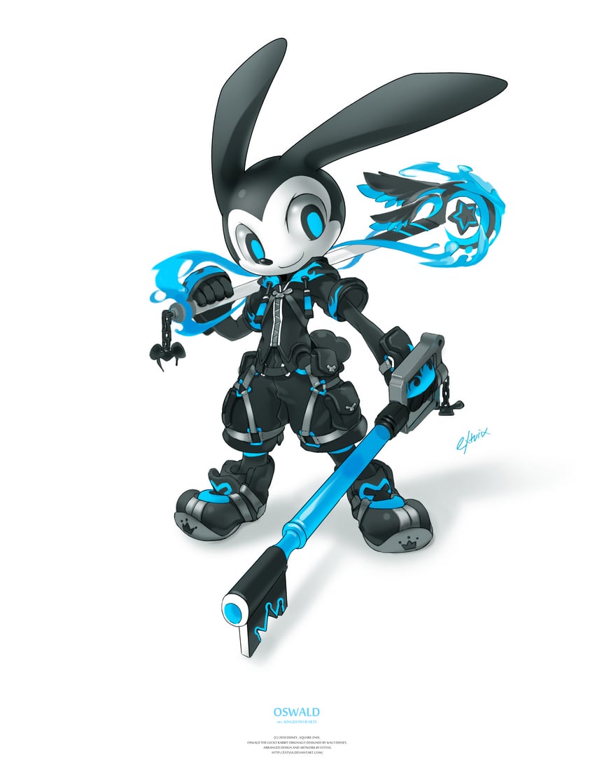 oswald the lucky rabbit (kingdom hearts and 1 more) drawn by tyson_tan