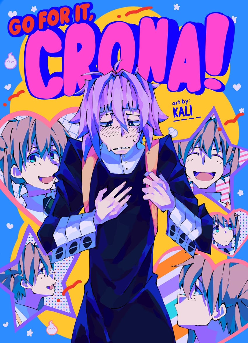 maka albarn and crona (soul eater and 1 more) drawn by kaligraphy