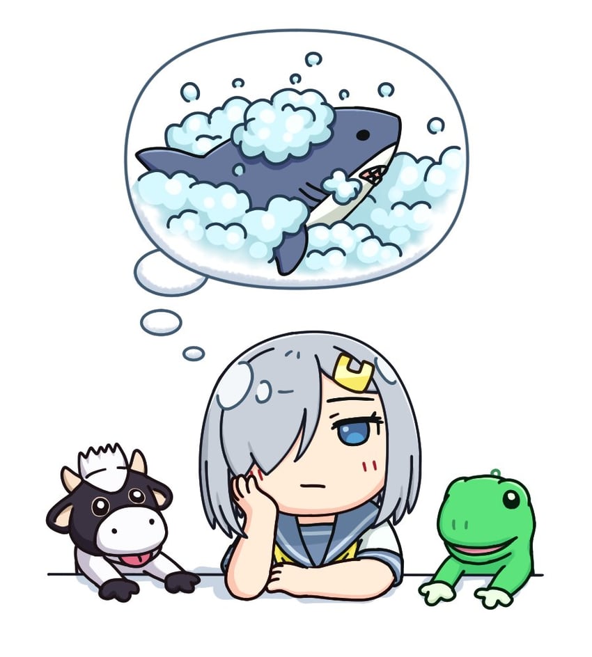 hamakaze (kantai collection and 1 more) drawn by hama!_(3toshinhmkz)