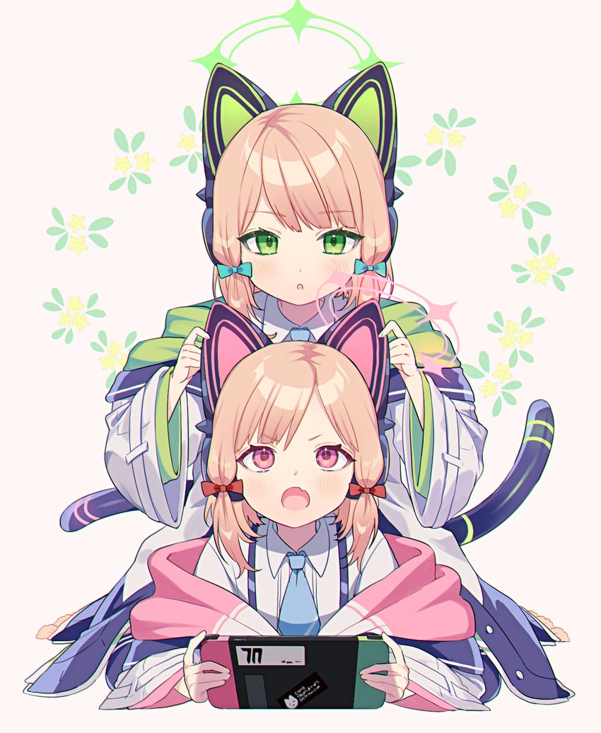 momoi and midori (blue archive) drawn by nehan_(gedatsu_nehan)
