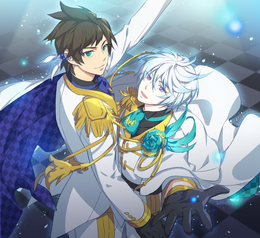 sorey and mikleo (idolmaster and 3 more) drawn by zehel_az