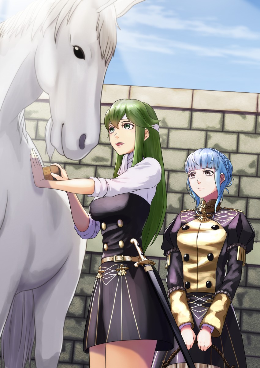 marianne von edmund and palla (fire emblem and 4 more) drawn by sukkirito_(rangusan)