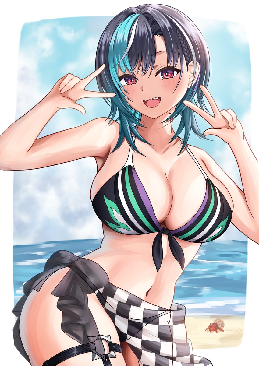 rindo chihaya (hololive and 1 more) drawn by kouyuki_umika