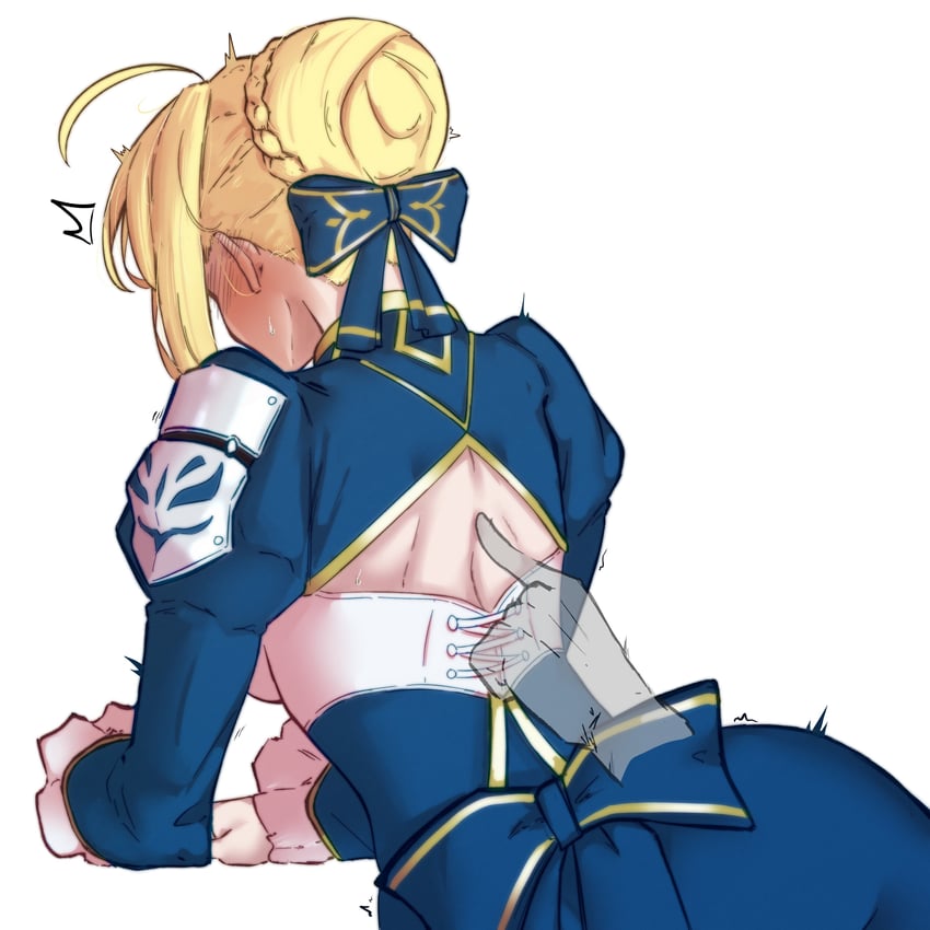 artoria pendragon and saber (fate and 3 more) drawn by brian_(delknoder)