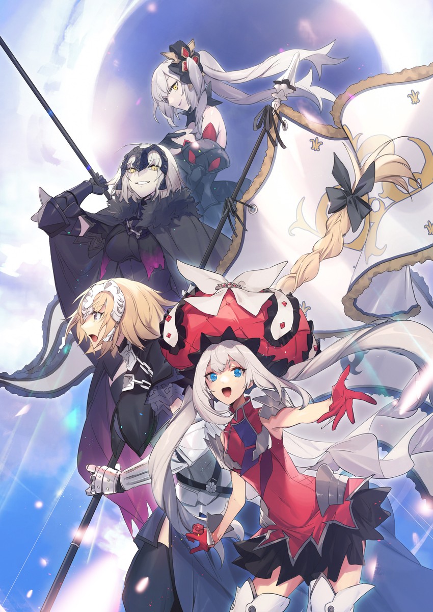 jeanne d'arc, jeanne d'arc alter, marie antoinette, and marie antoinette alter (fate and 2 more) drawn by no-kan