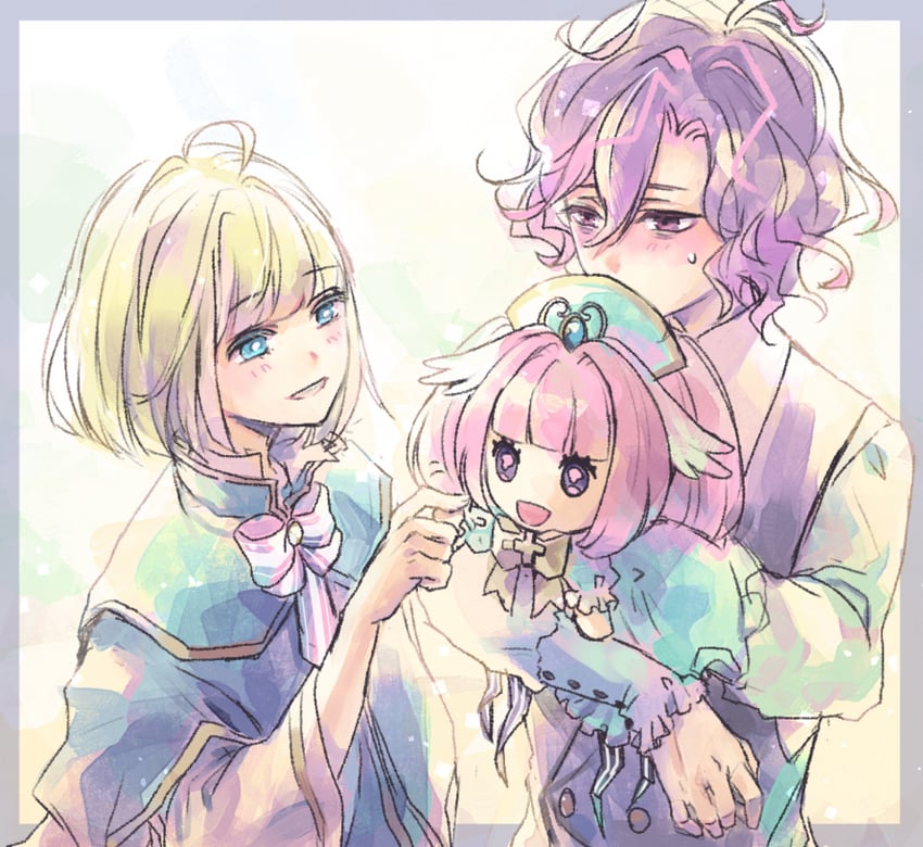 mare selen el phiriazar, kyuaran, and ruze selen el phiriazar (dame x prince) drawn by merveilles